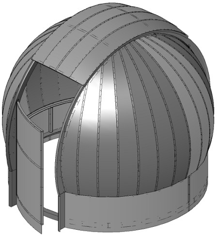Artist Rendering of a Metal Astrodome 